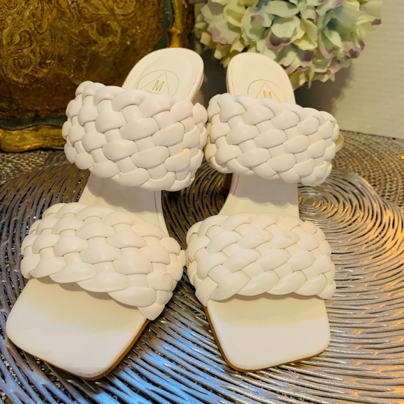 Sophisticated Quilted Braided weave slip on stiletto heal - Picture 10 of 16